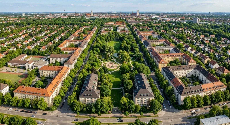 Stadtansicht als Symbol für regionale Immobilienpreisentwicklung